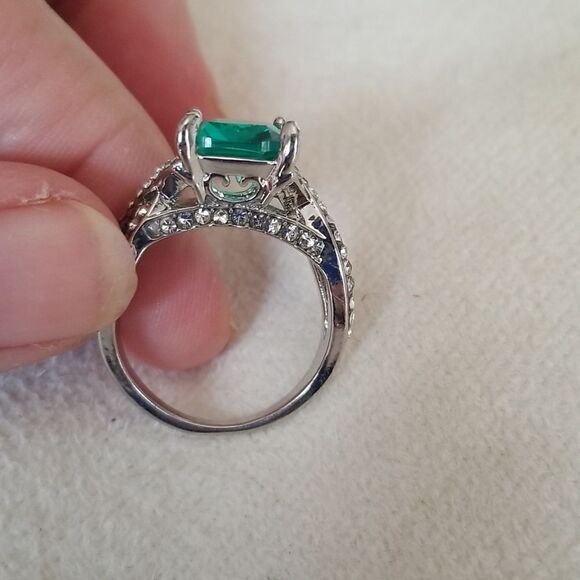 ❤ocean blue ring size 9 - Picture 5 of 7